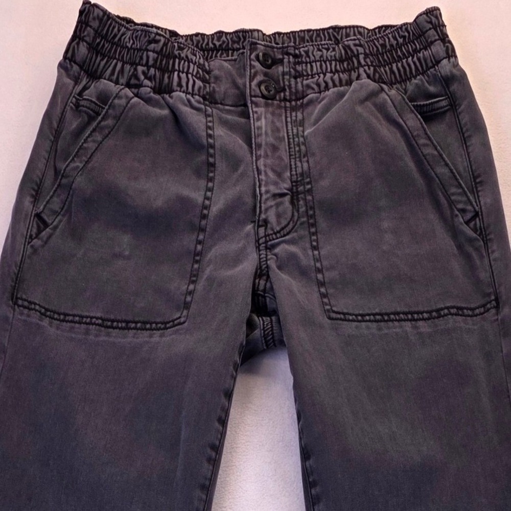 American Eagle Outfitters Women Faded Black Stretch Jogger Pants 6 Long Grunge